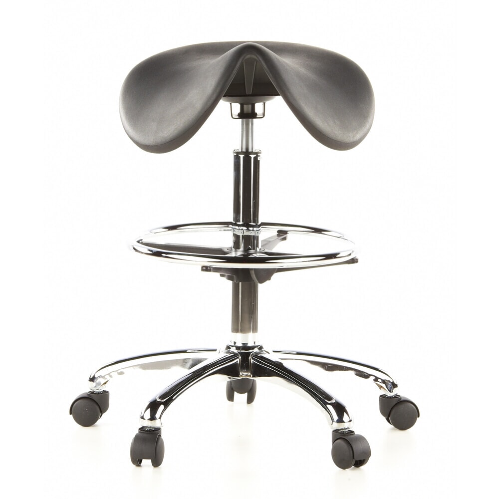hjh OFFICE Hocker / Drehhocker TOP WORK 13 Hartschaum, schwarz