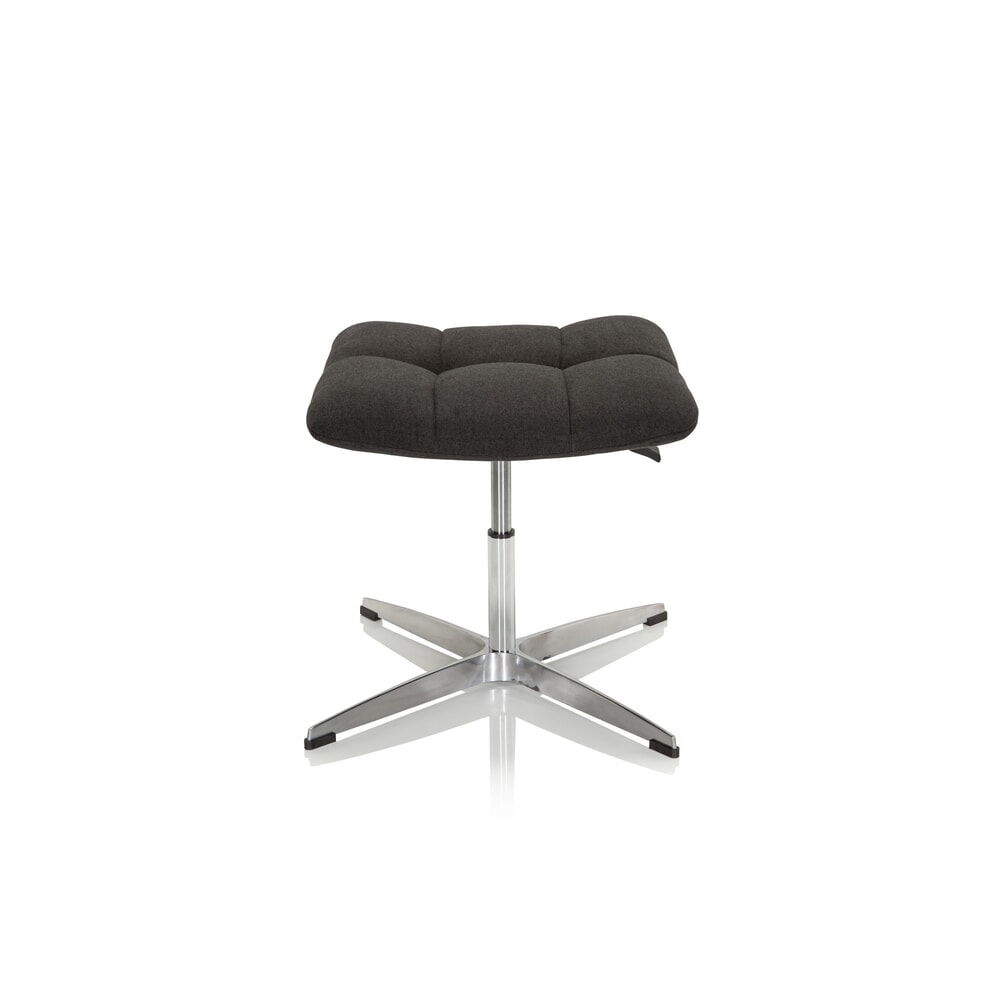hjh OFFICE Ergonomischer Hocker / Drehstuhl SARANTO Stoff, schwarz