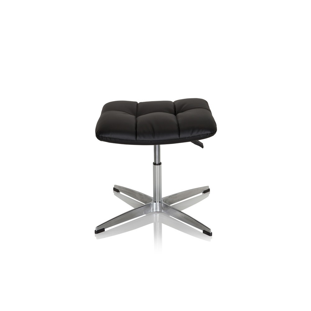 hjh OFFICE Ergonomischer Hocker / Drehstuhl SARANTO HOCKER PU Kunstleder, schwarz