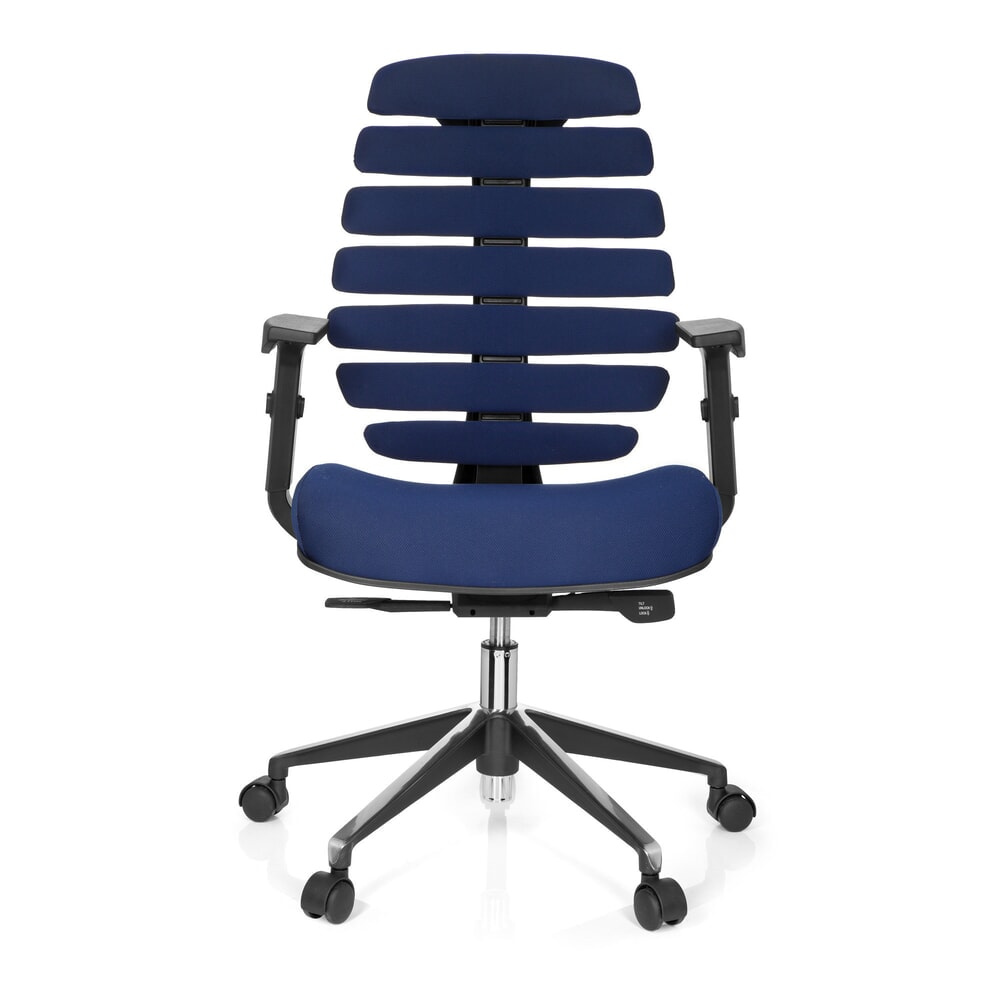 hjh OFFICE Bürostuhl / Drehstuhl ERGO LINE II Stoff, blau