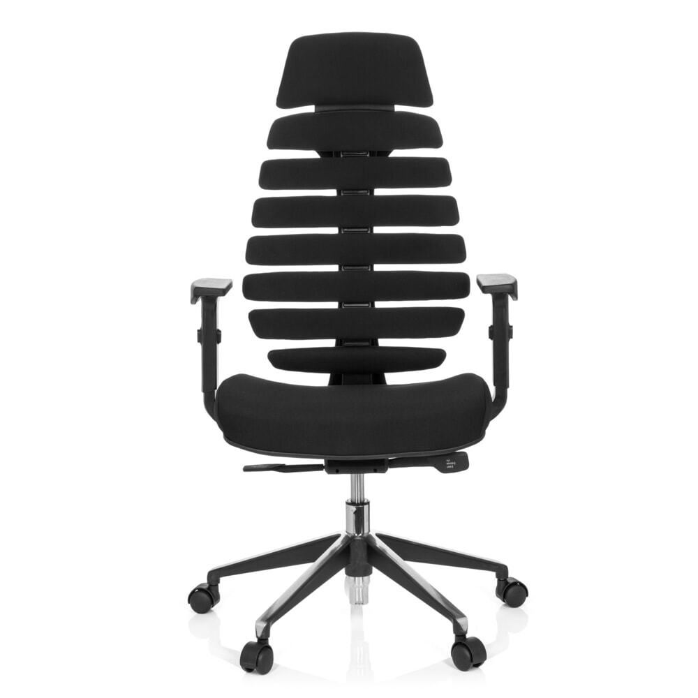 hjh OFFICE Bürostuhl / Drehstuhl ERGO LINE II PRO Stoff, schwarz
