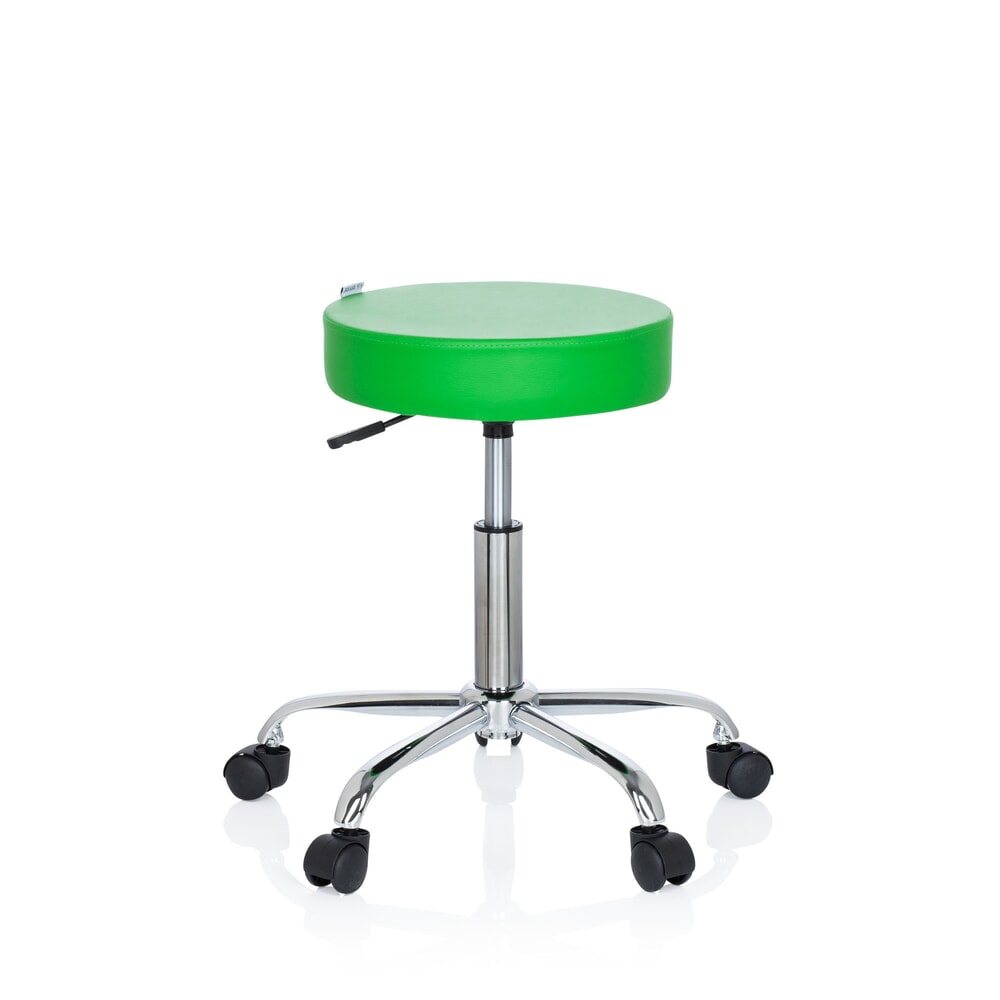 hjh OFFICE Ergonomischer Hocker / Drehhocker OPERATOR II Kunstleder, grün