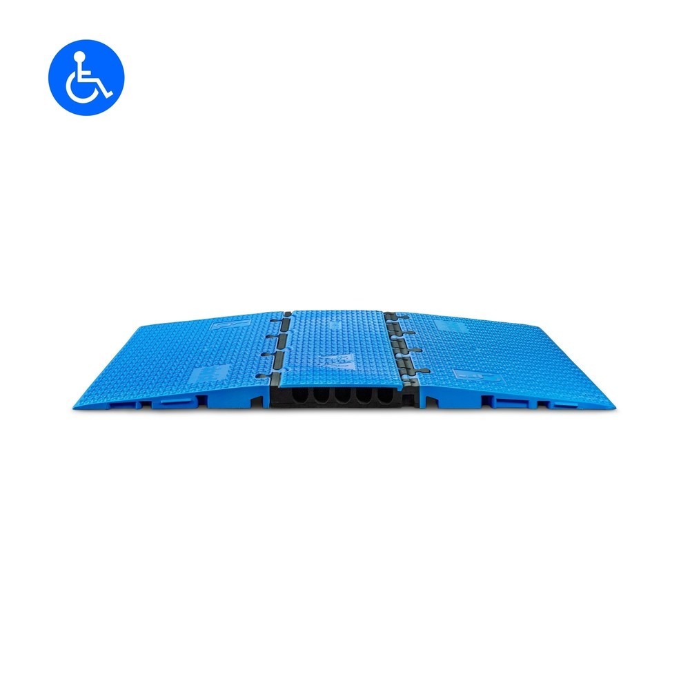 Defender® by Adam Hall Kabelbrücke MIDI 5 2D Rollstuhlrampen-Set, blau
