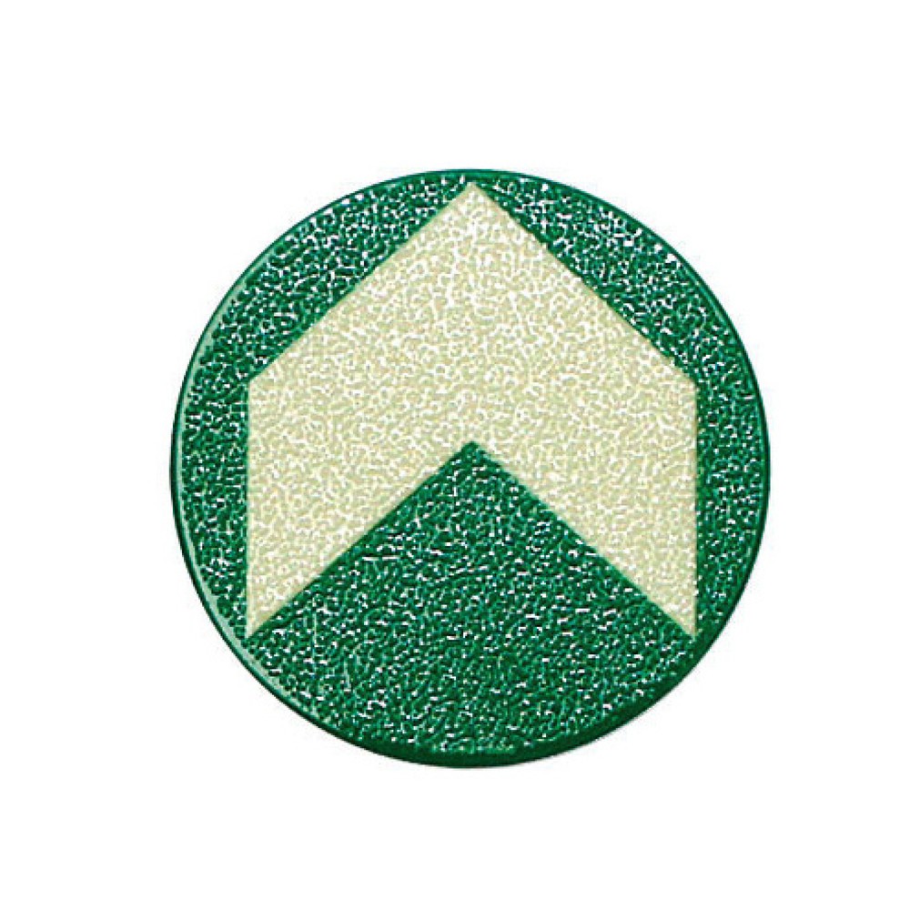SafetyMarking® Bodenmarkierungspfeil, grün-nachleuchtend, Ø 95 mm