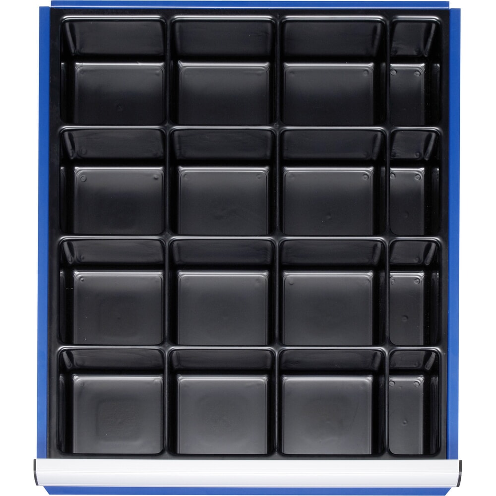 RAU Einteilungsset für Schublade, HxBxT 47 x 490 x 560 mm, mit Kleinteileinsatz, Größe L für Fronthöhe 60-90 mm