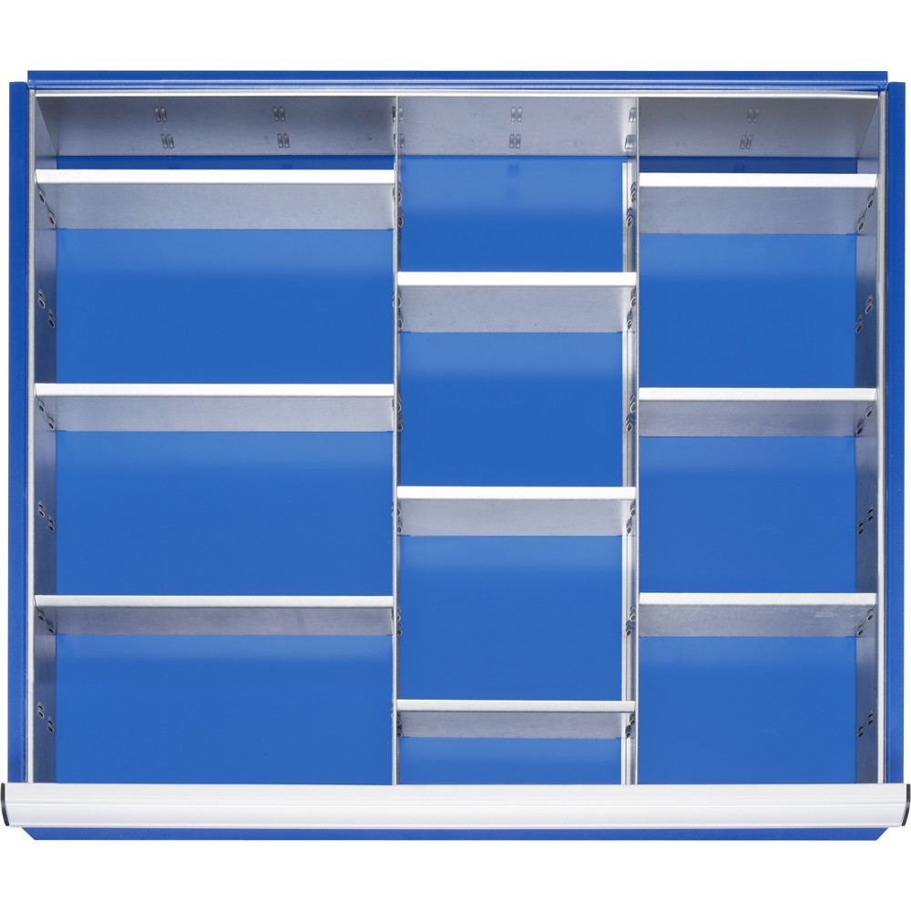 RAU Einteilungsset für Schublade, HxBxT 47 x 680 x 560 mm, mit 4-tlg. Rasterleisten-Set, Grösse XL für Fronthöhe 60-90 mm