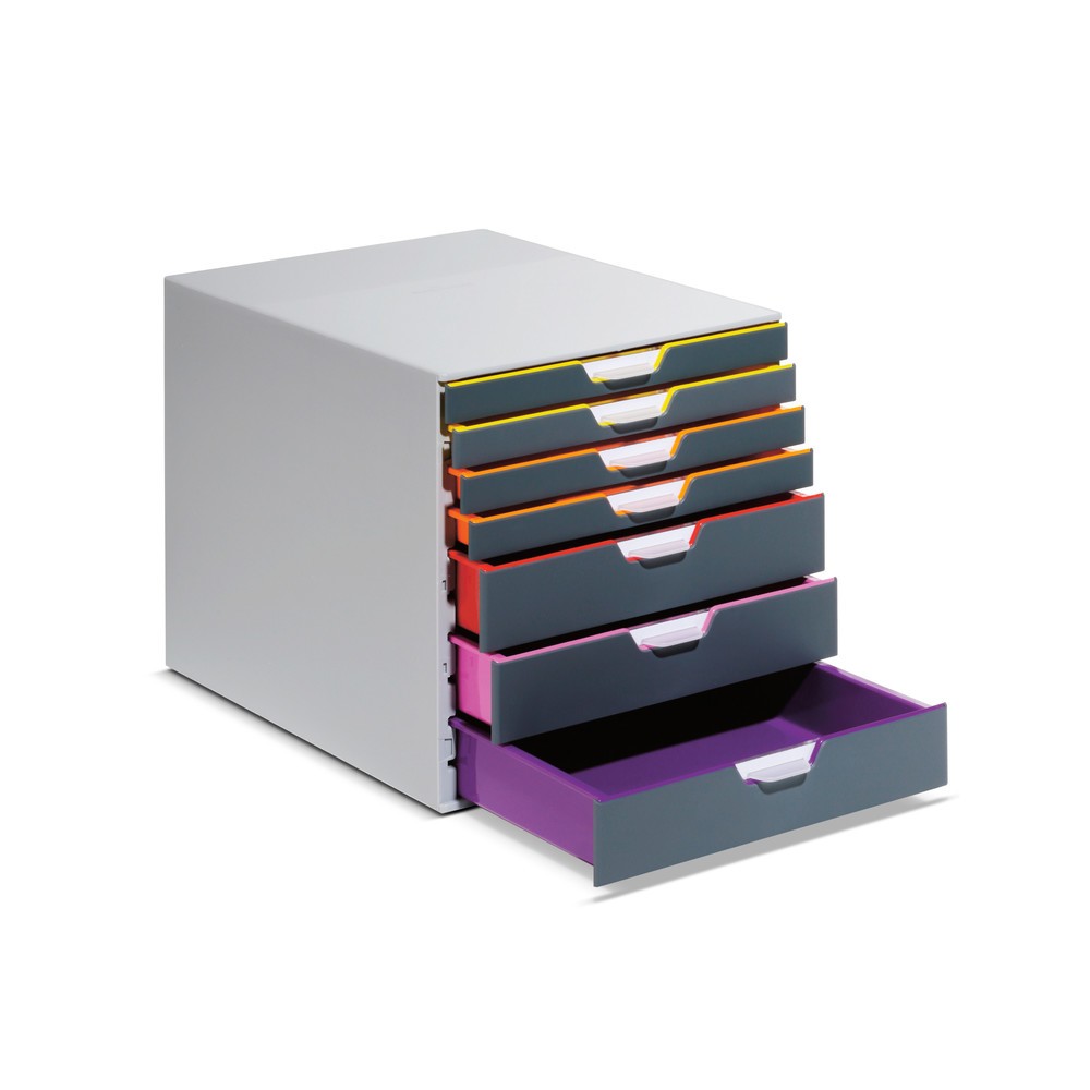 DURABLE Schubladenbox Varicolor, 7 Schubladen