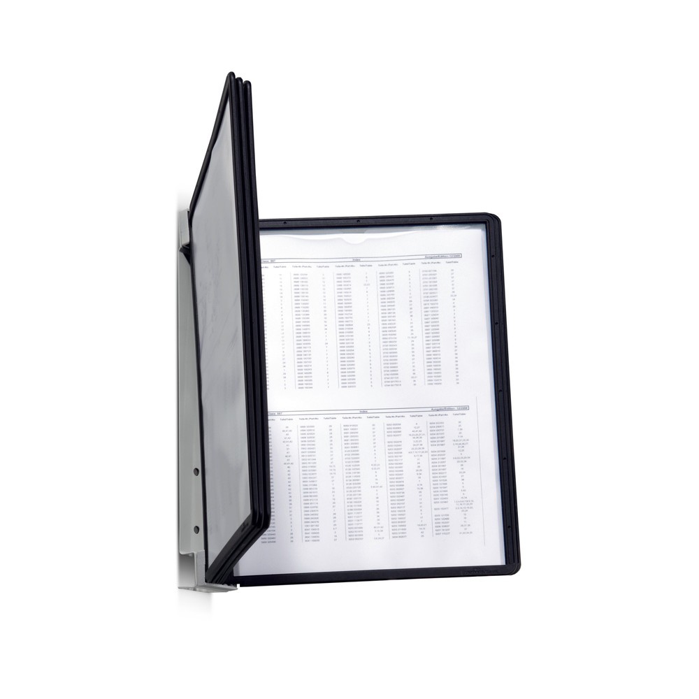 Sichttafel-System mit 5 Tafeln, schwarz