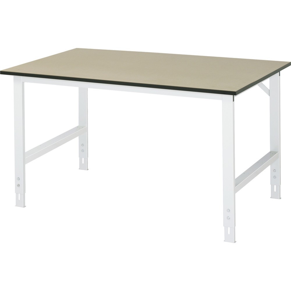 RAU höhenverstellbarer Werktisch Serie TOM, HxBxT 760-1.080 x 1.500 x 1.000 mm, MDF Arbeitsplatte