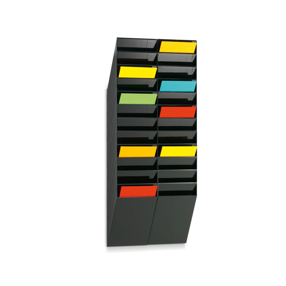 DURABLE Prospekthalter Flexiboxx, 12x DIN A4, Hochformat, schwarz