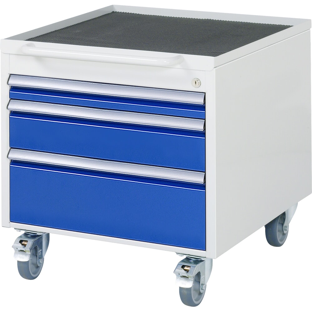 RAU Roll-Container Serie 7000, HxBxT 565 x 580 x 650 mm, mit 3 Schubladen