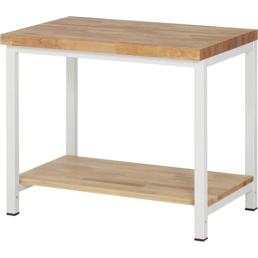 RAU Werkbank Serie 8000, HxBxT 840-1.040 x 1.000 x 700 mm, Ablageboden unten