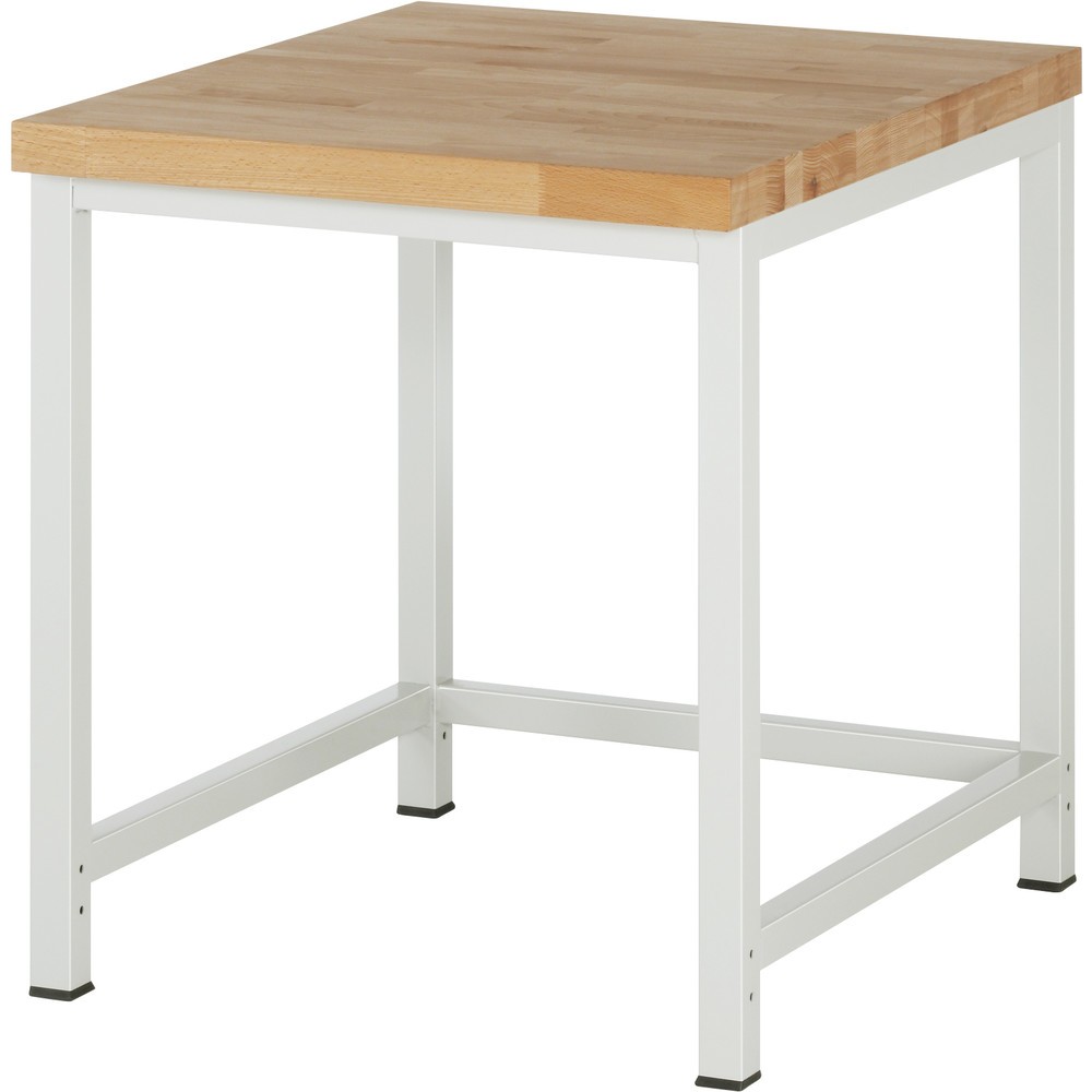 RAU Werkbank Serie 8000, Arbeitsplatte Buche massiv, Stärke 40 mm, HxBxT 840 x 750 x 900 mm