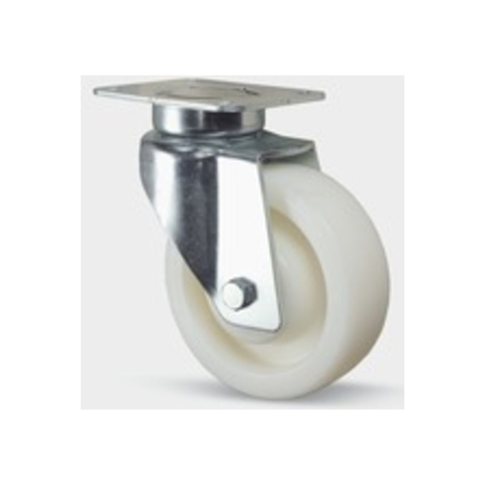 TENTE® Lenkrolle Polyamid, Präzisionskugellager, schweres Stahlblech-Gehäuse, Ø x Breite 200 x 50 mm, TK 600 kg