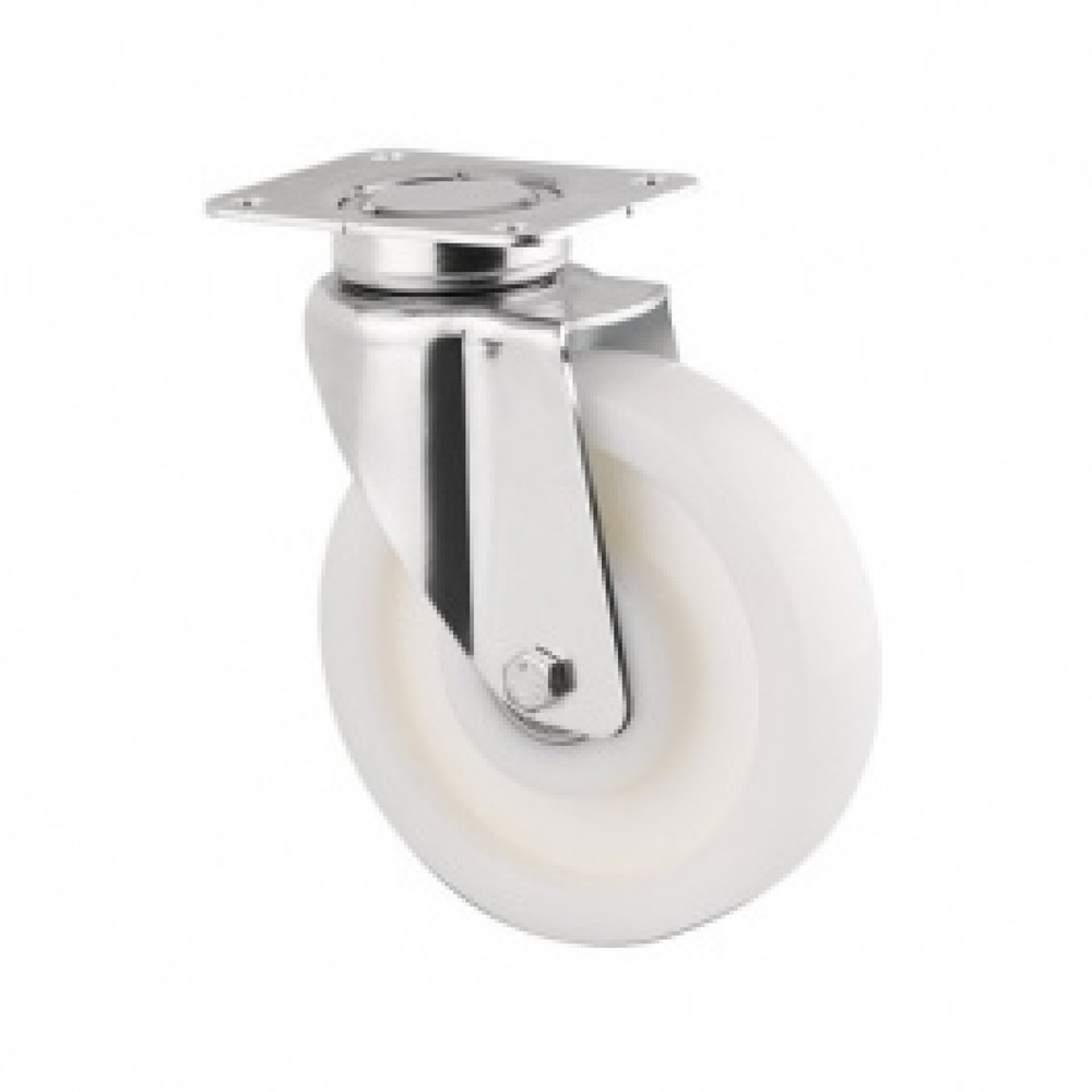 TENTE® Lenkrolle Polyamid, Präzisionskugellager, Stahlblech-Gehäuse, Ø x Breite 125 x 50 mm, TK 600 kg