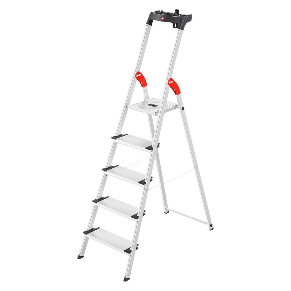 Hailo Stufen-Stehleiter L80 ComfortLine, Standhöhe 1,07 m