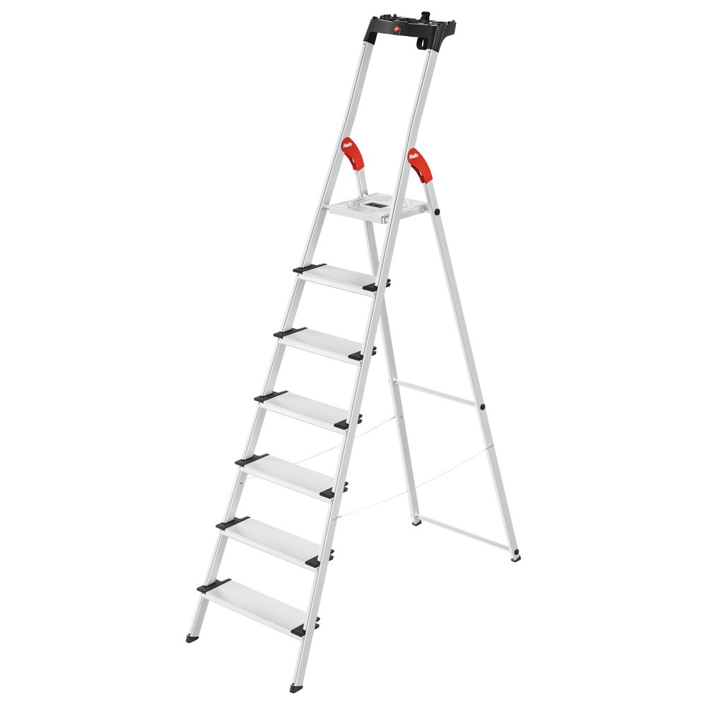 Hailo Stufen-Stehleiter L80 ComfortLine, Standhöhe 1,50 m