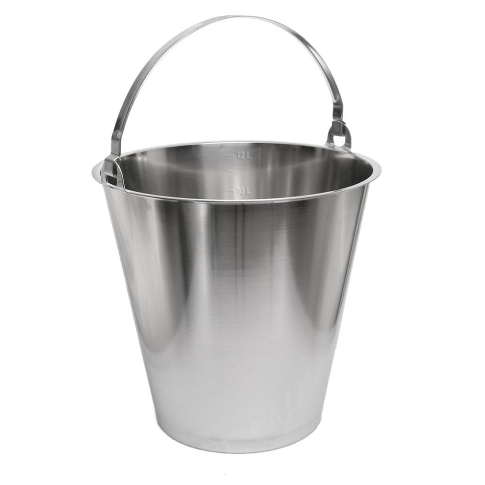 RENNER Eimer aus Edelstahl, 12 Liter