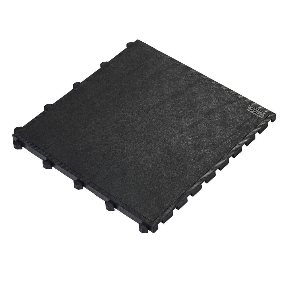 COBA Anti-Ermüdungsmatte Fatigue Lock Premium, geschlossen, BxL 500 x 500 mm, schwarz