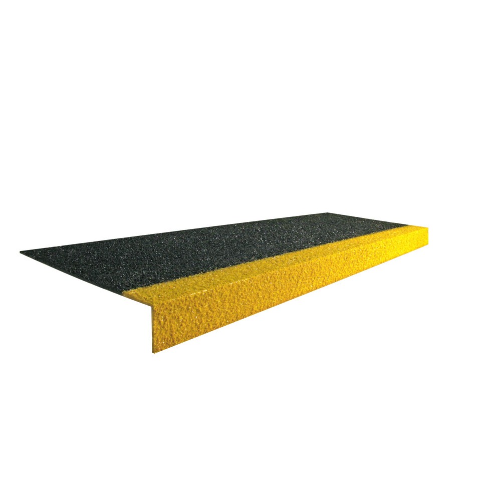 COBA Antirutsch-Treppenstufenprofil COBAGRiP® Stair Tread, HxBxL 5,5 x 1.500 x 345 mm, schwarz/gelb