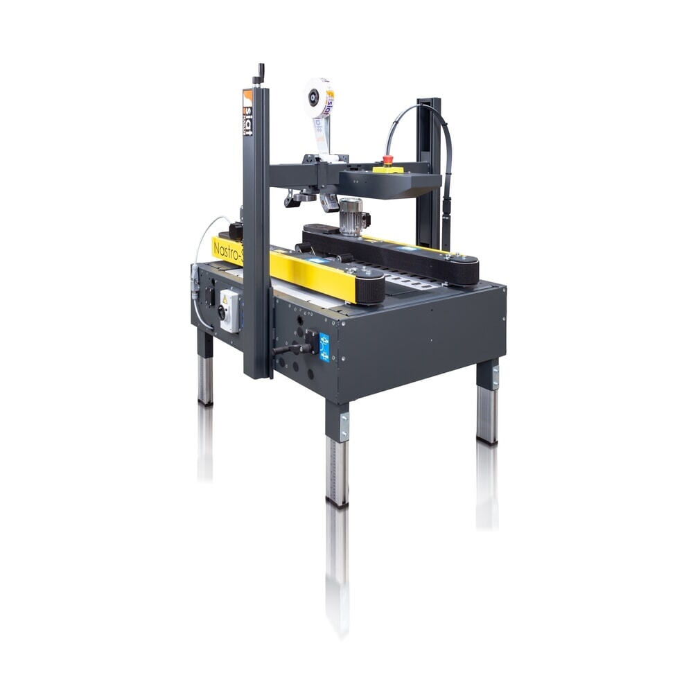 SIAT Kartonverschlussmaschine NASTRO-SB™ X5-S, mit 50 mm Verschlussaggregat, für Kartonmaße HxBxT 90-500 x 150-500 x 150 mm