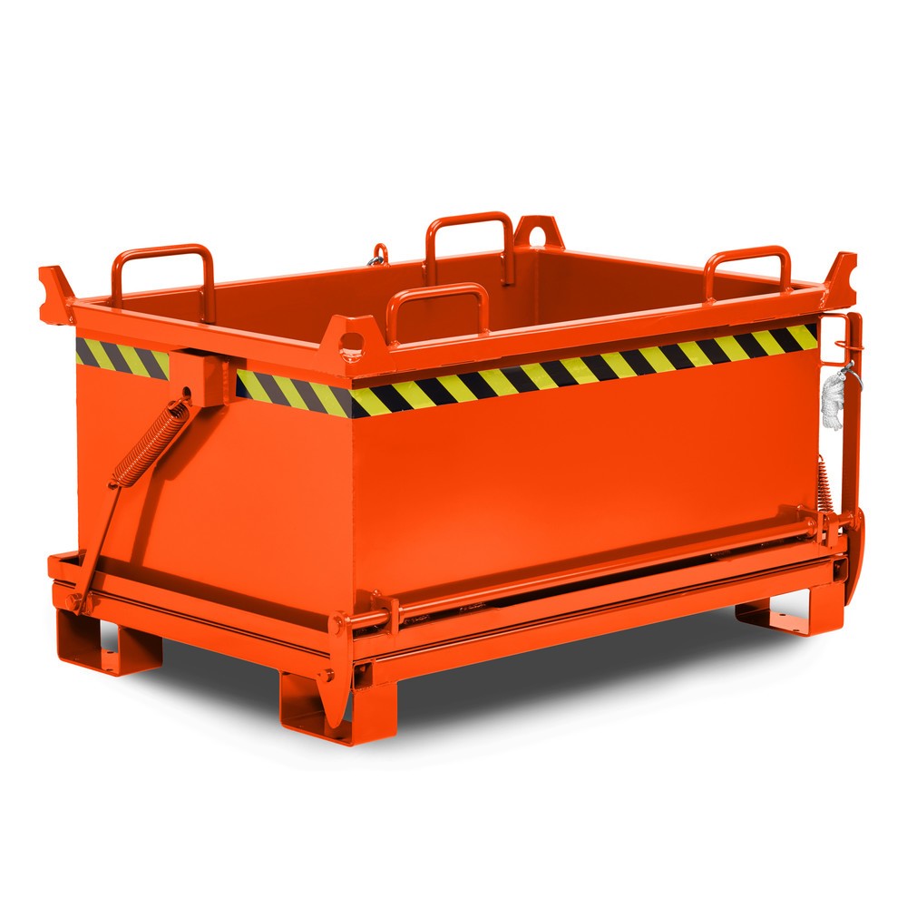 RR-Industrietechnik® Klappbodenbehälter Typ RBB, Volumen 1 m³, RAL 2004 reinorange