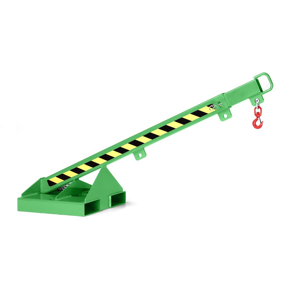 RR-Industrietechnik® Kranarm Typ RLH-T, TK 175 1.000 kg, teleskopierbar, RAL 6018 gelbgrün