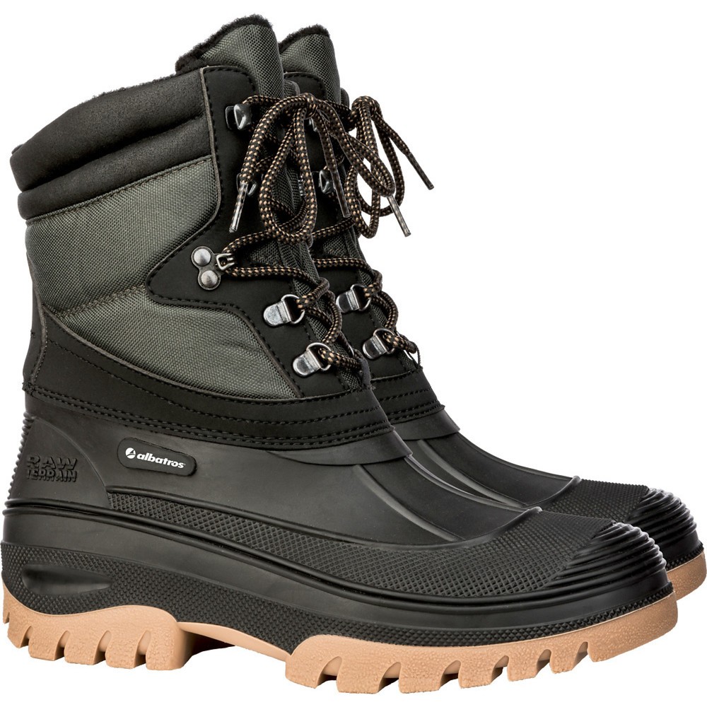 albatros Schnürstiefel HUDSON, gefüttert, schwarz/kombiniert, Größe 43