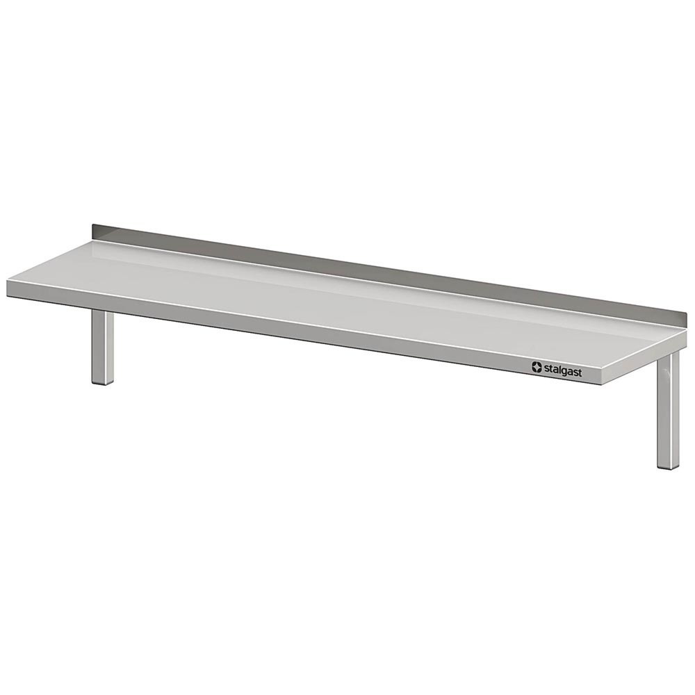 Stalgast Wandbord mit Winkelkonsolen, 1300x300x250 mm, verschweisst