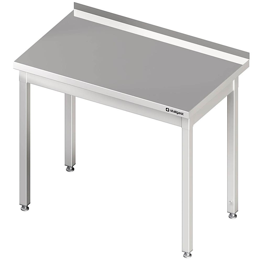 Stalgast Arbeitstisch ohne Grundboden, 900x600x850 mm, ohne Verstrebung, mit Aufkantung, verschweisst