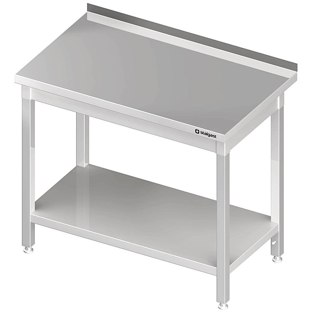 Stalgast Arbeitstisch mit Grundboden, 600x700x850 mm, mit Aufkantung, verschweisst