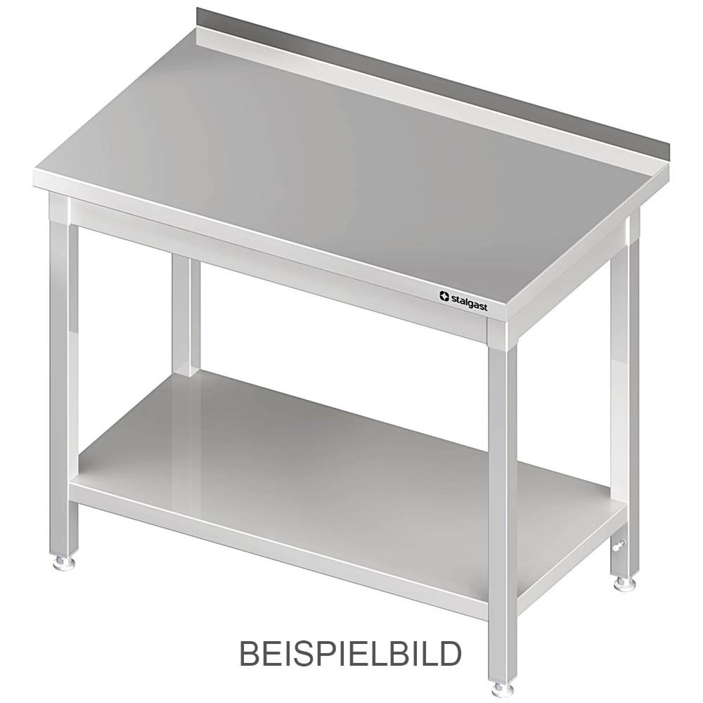 Stalgast Arbeitstisch mit Grundboden, 1800x600x850 mm, ohne Aufkantung, verschweisst