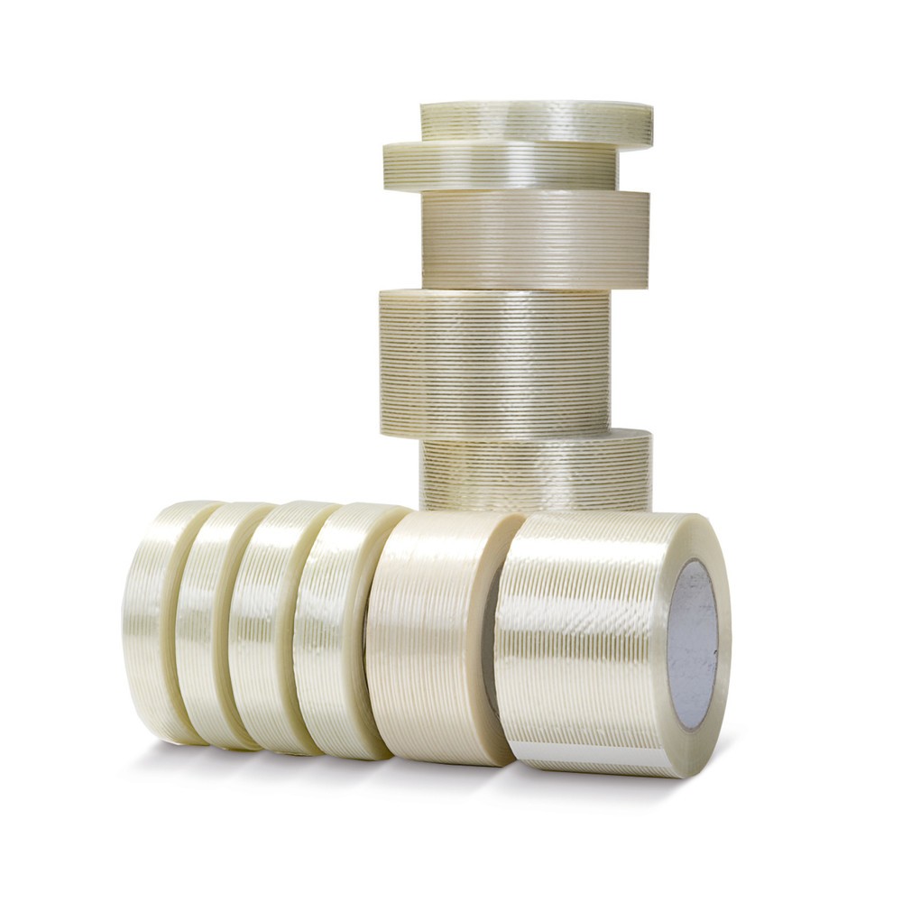 Filament-Klebeband, längs und quer verstärkt, Bandbreite 50 mm