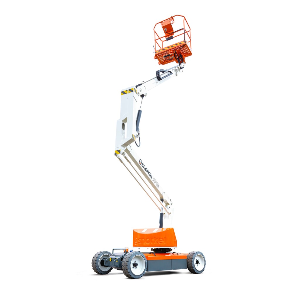 Snorkel Gelenk-Arbeitsbühne A38E, elektrisch verfahrbar, TK 215 kg, max. 13,5 m Arbeitshöhe, max. 6,1 m Reichweite