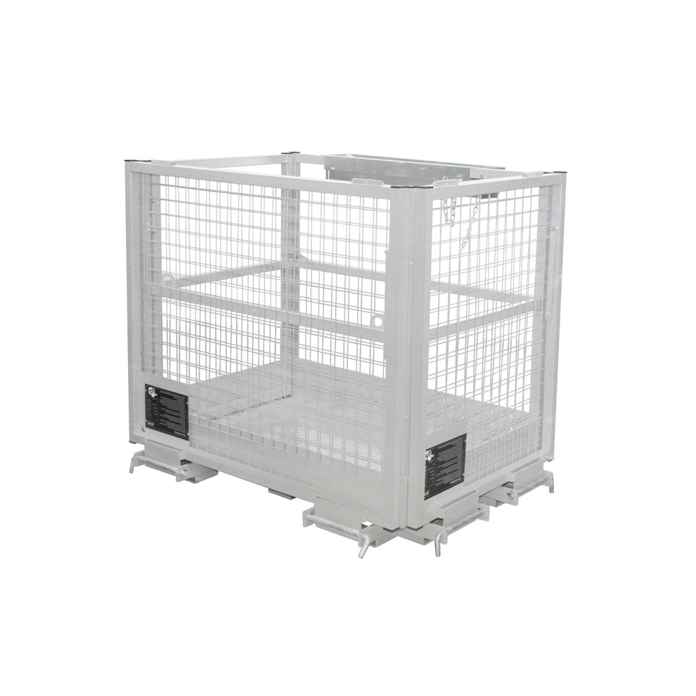 Bauer® Arbeitskorb Typ MB-II, Ausführung D, beidseitige Aufnahme, verzinkt