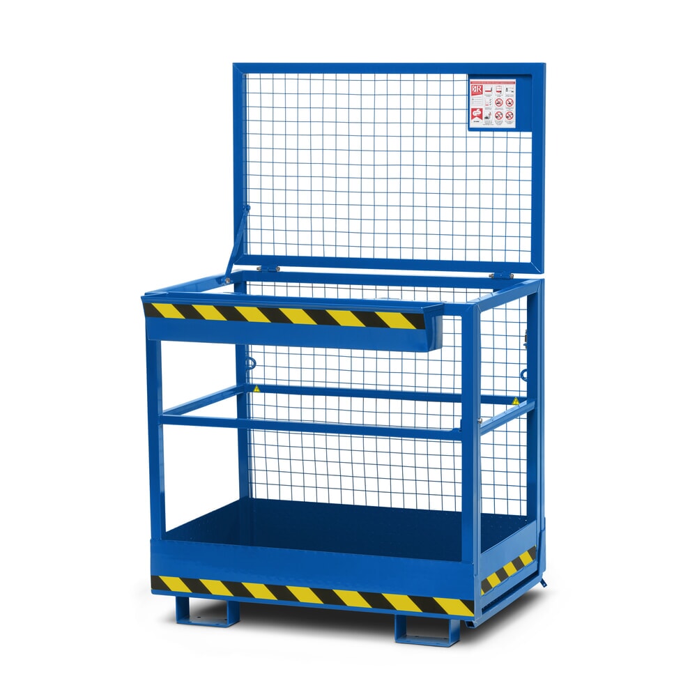 RR-Industrietechnik® Arbeitskorb Typ RAK, TK 300 kg, RAL 5010 enzianblau