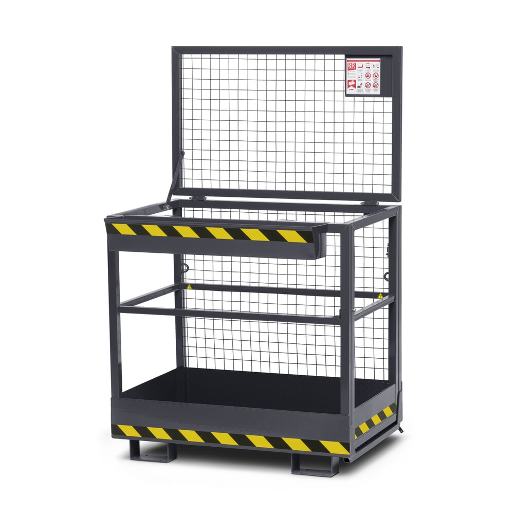 RR-Industrietechnik® Arbeitskorb Typ RAK, TK 300 kg, RAL 7016 anthrazitgrau