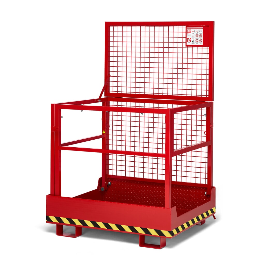 RR-Industrietechnik® Arbeitskorb Typ RAK-Compact, TK 300 kg, RAL 3000 feuerrot