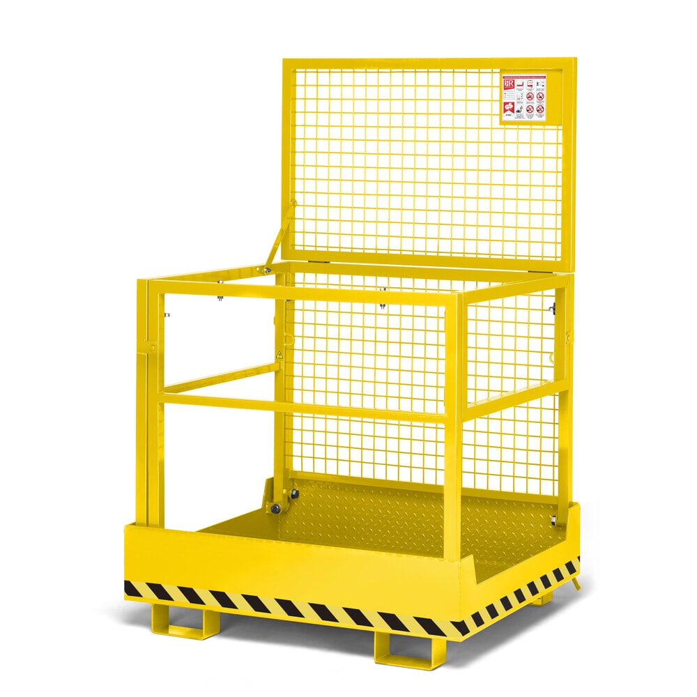 RR-Industrietechnik® Arbeitskorb Typ RAK-Compact, TK 300 kg, RAL 1023 verkehrsgelb