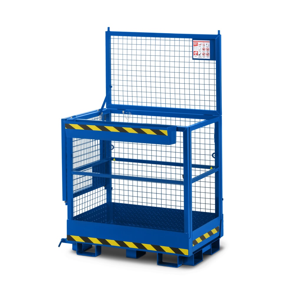 RR-Industrietechnik® Arbeitskorb Typ RAK-Duo, TK 300 kg, RAL 5010 enzianblau