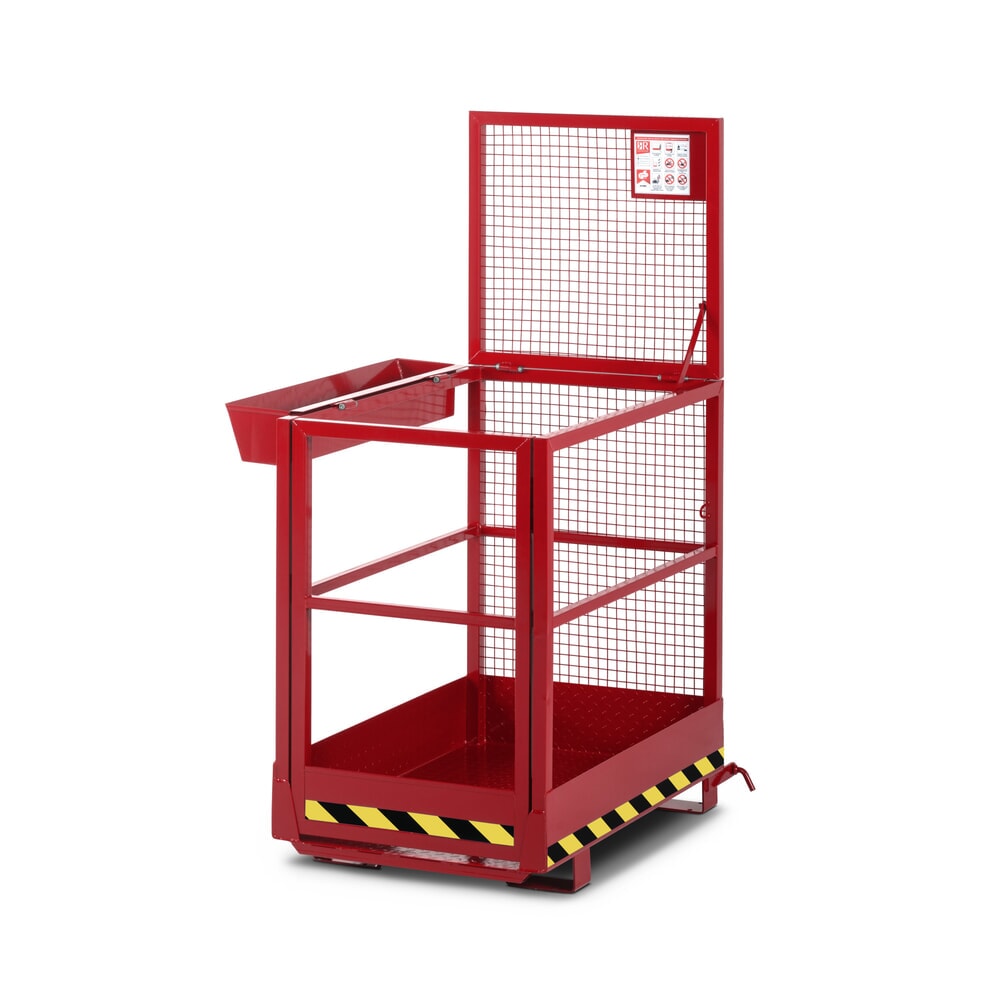 RR-Industrietechnik® Arbeitskorb Typ RAK-Slim, TK 300 kg, RAL 3000 feuerrot
