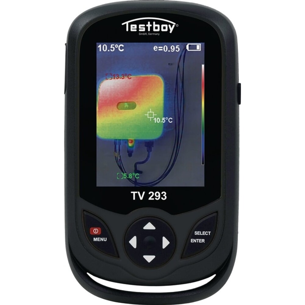 TESTBOY Wärmebildkamera TV 293, 3,2″ Farb-LC-Display, 220 x 160 Bildpunkte