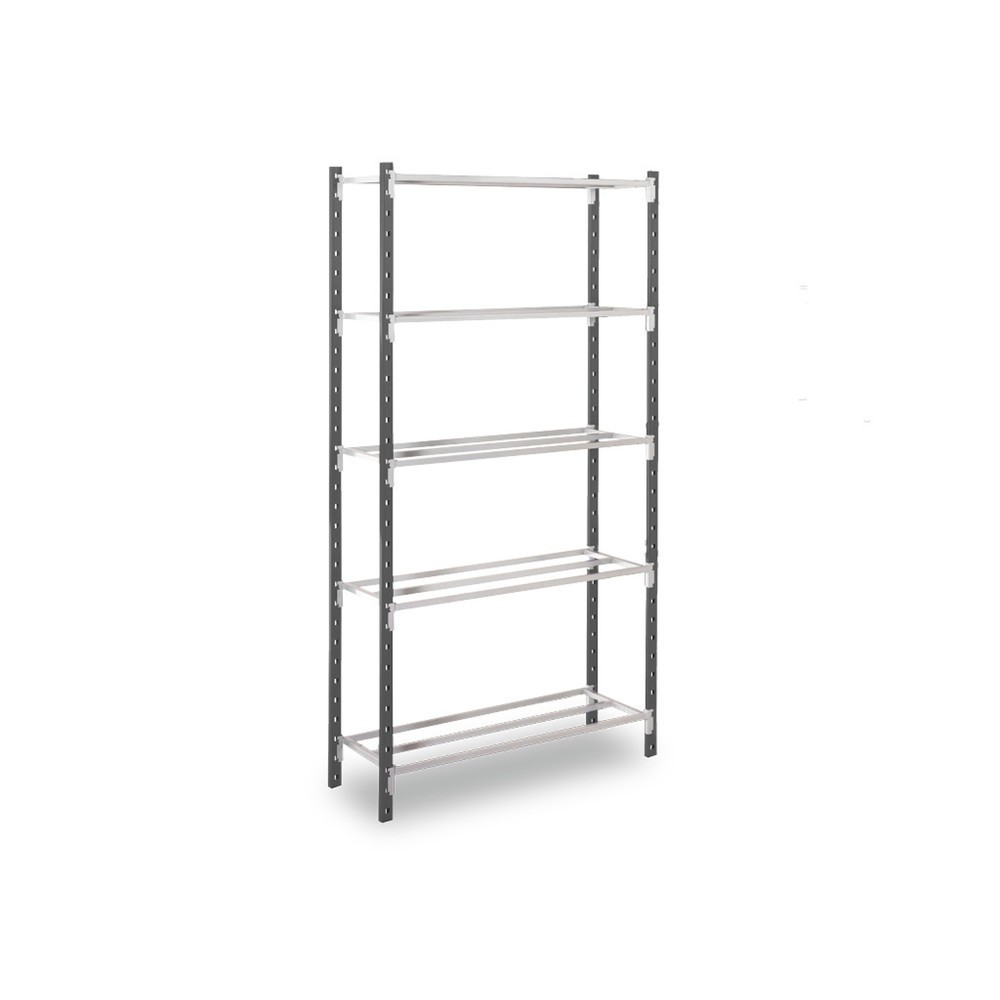 ManOrga Fachbodenregal, GF, graphitgrau/lichtgrau, FL 124 kg, HxBxT 2.500 x 1.500 x 600 mm