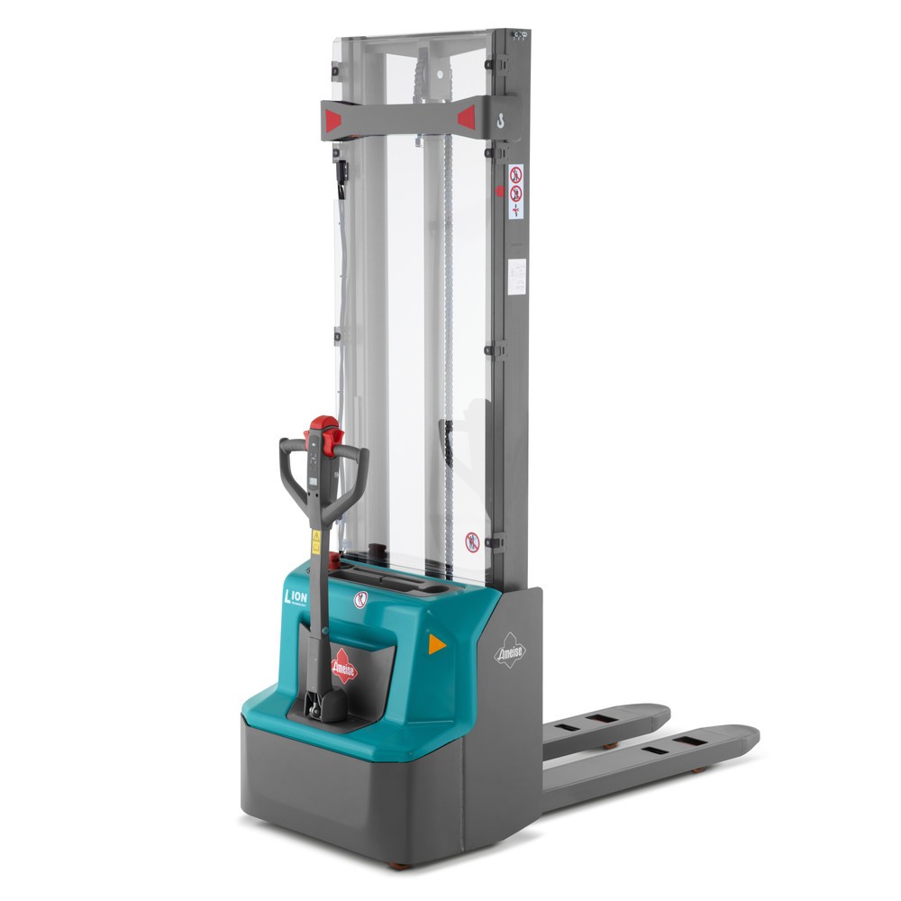 Elektro-Hochhubwagen Ameise® PSE 1.2, Zweifach-Teleskop-Hubgerüst, Hubhöhe 3.600 mm, Tragfähigkeit 1.200 kg