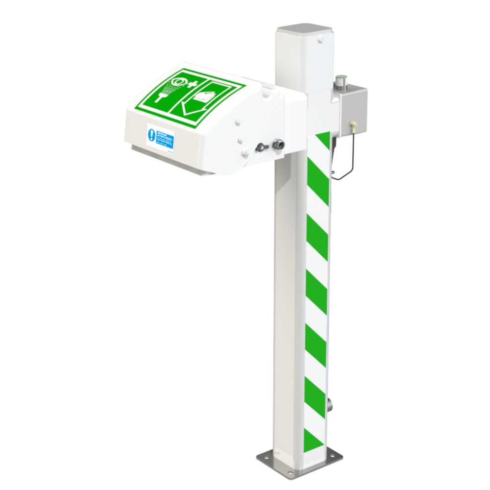 Justrite® Augen-/Gesichtsdusche AH45GP Hughes, Standmodell, Aussenbereich