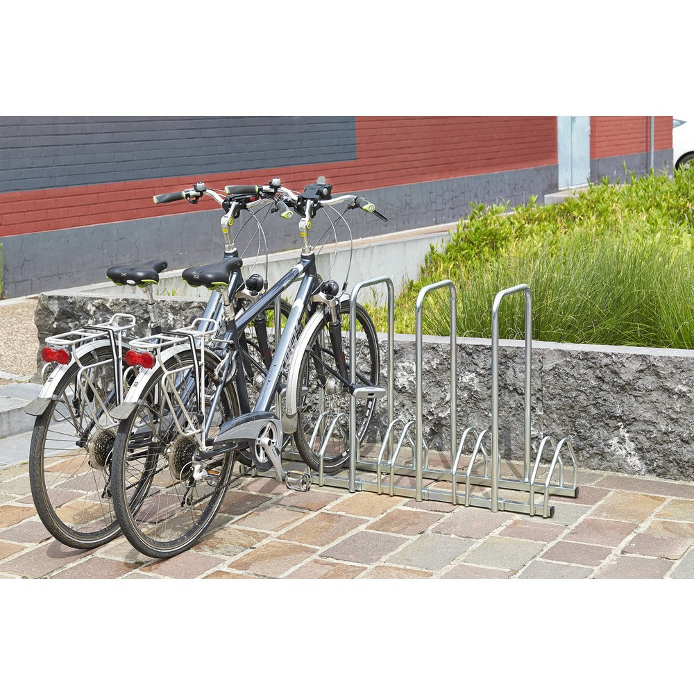 MOTTEZ Fahrradständer für 5 Fahrräder mit 4 Bügeln