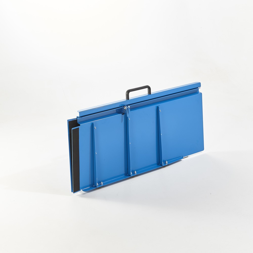 MOTTEZ Klappbare Auffahrrampe, rutschsicherer Belag, Tragkraft 450 kg, LxB 1.060 x 810 mm