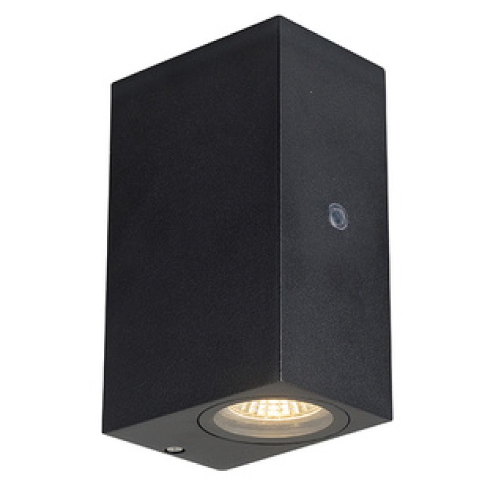 LED Outdoor-Wandleuchte Avalon 2xGU10 IP44 Sensor schwarz