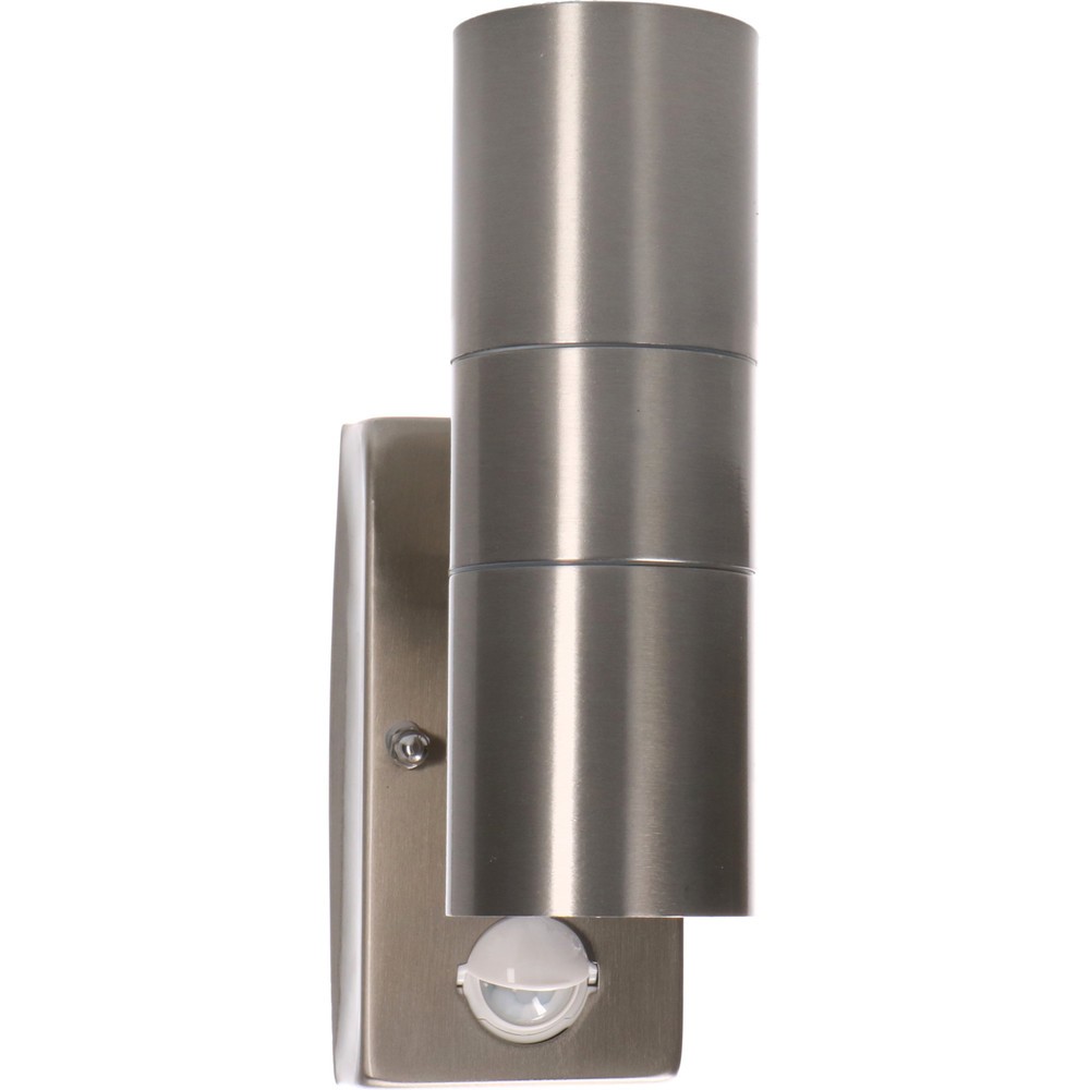 LED Outdoor-Wandleuchte Calabar 2xGU10 IP44 Sensor rostfreier Stahl