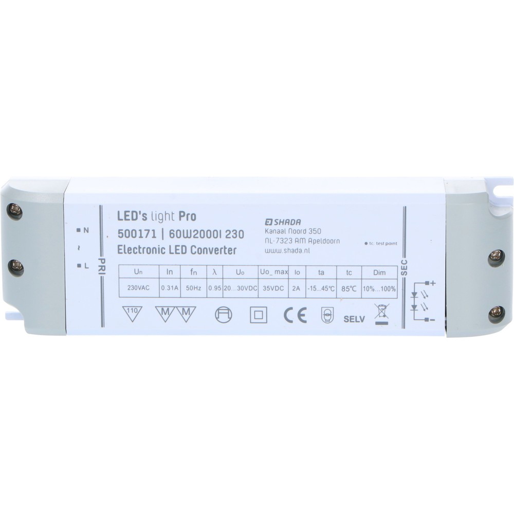 Panel-Netzteil 60W IP20 dimmbar